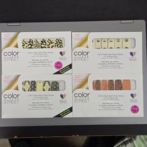 Color Street Halloween Nail‎ Polish Strips Lot of 4 – Glow Jack Ghost